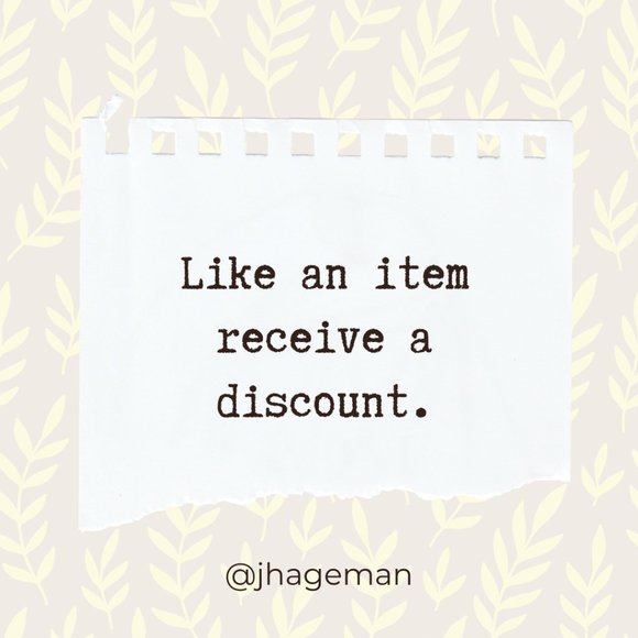 Hit the like button on your favorite item to receive a discount - Picture 1 of 1